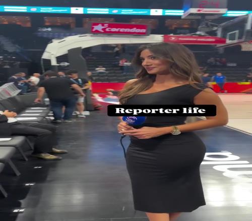 身材凹凸有致!土耳其美女篮球记者:德尼兹阿克索伊