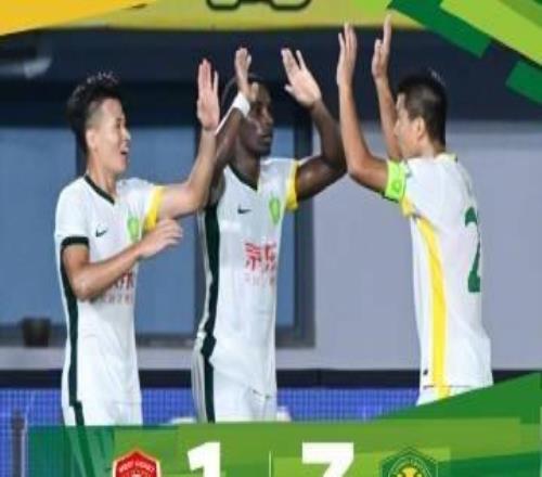 中超联赛第21轮,北京国安客场3比1战胜青岛西海岸