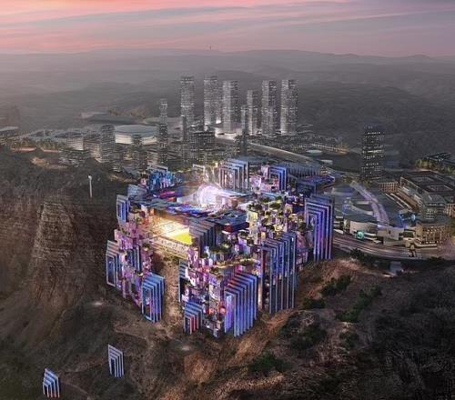 梦幻!邮报介绍沙特2034世界杯球场设计:耗资10亿,未来主义风格