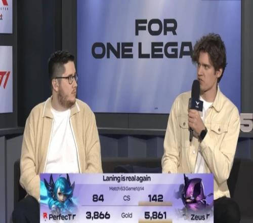对线打穿!Zeus对阵KT首局比赛14分钟对位压近两千经济58刀