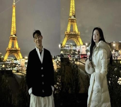 如果有天你成了别人老婆韩国国脚宋旼奎未婚妻是韩国前PUBG女主持郭敏善