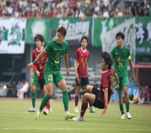 全运会男足U20组预选赛:浙江队11战平北京队