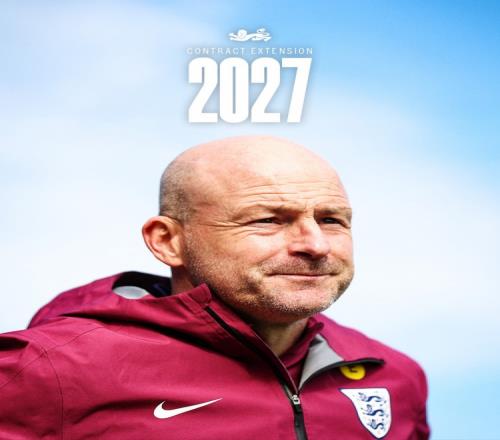 官方:英足总与英格兰U21主帅卡斯利续约至2027年U21欧洲杯结束