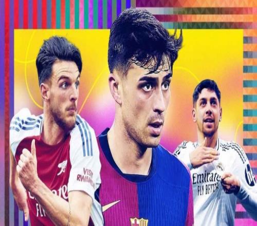 ESPN年度15大中场:佩德里第1赖斯第2巴尔韦德第3维蒂尼亚第5