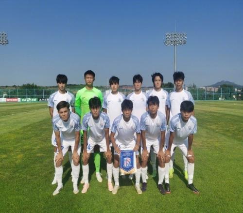 中国足球青少年精英联赛第7轮,上海申花100战胜兰州陇原竞技