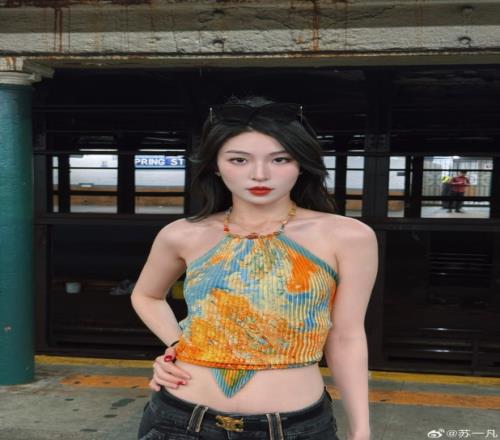 解说苏一凡晒照:在美国的OOTD!