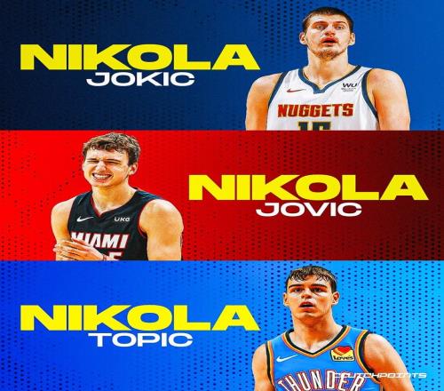 美媒调侃:5个塞尔维亚籍NBA球员3个叫尼科拉这种巧合几率大吗