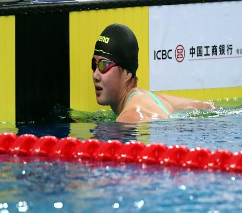 女子800米自由泳预赛:汤慕涵8分37秒47第一,李冰洁第二晋级