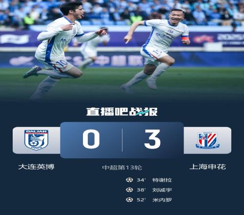 记者谈申花:顶住英博三板斧后掌控比赛特谢拉进球稳定军心