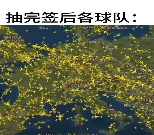 抽完签后的欧冠各支球队...