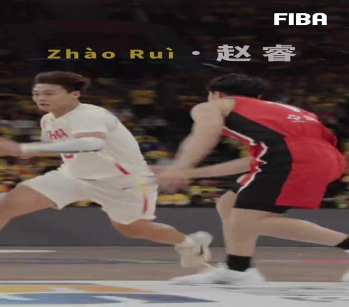 FIBA亚洲杯预选赛，让我们听听英文解说员说的是哪位中国球员