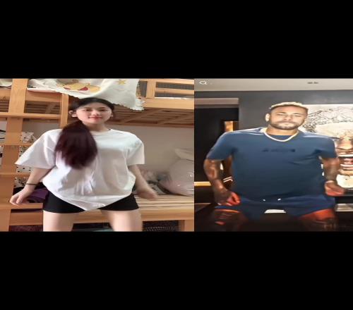内马尔舞蹈最近又火起来了！美女模仿的这相似度可以打几分