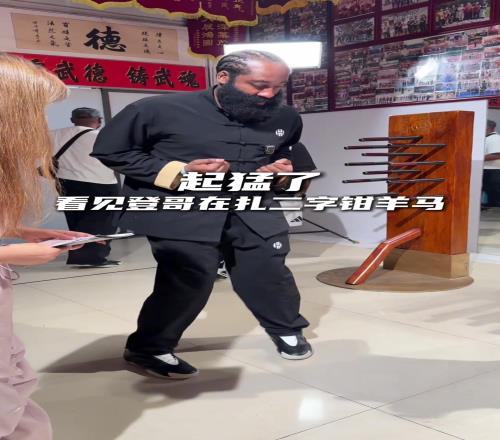 咏春+后撤步有没有搞头哈登向咏春拳师傅学习新招式