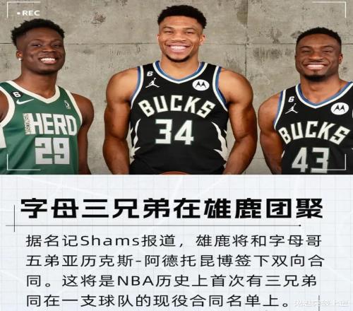 突发！雄鹿签下字母哥五弟！NBA历史首支三兄弟球队诞生了