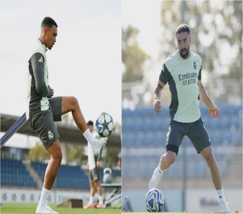 皇马欧冠前最后一练：阿诺德回归，阿拉巴、赫伊森继续缺阵