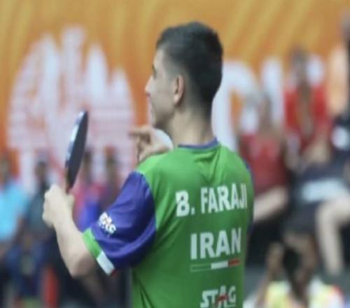 15岁小孩哥！伊朗选手法拉吉去年战胜王楚钦，今年赢下林诗栋