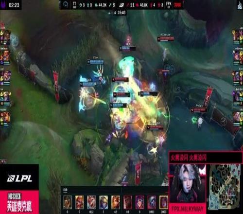 FPXvsTT淘汰赛队内语音：银河专注推塔Care狂喊nice