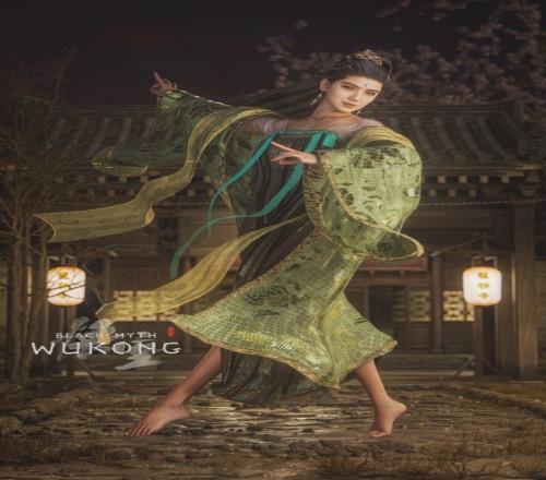 某站3D区见国外博主分享《黑神话：悟空》二姐3D渲染图