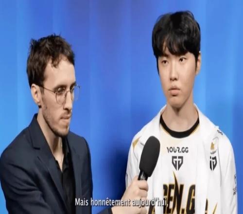 Chovy：我并未展现出强劲的面貌，非常遗憾未来我会一直努力