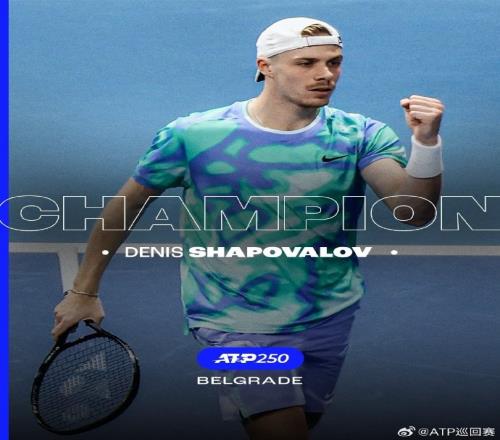 ATP250贝尔格莱德站：沙波瓦洛夫20击败梅德杰多维奇夺冠