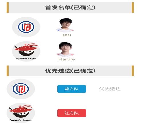 明日首发名单：Flandre与LGD上单sasi进行SOLO回归大乱斗SOLO