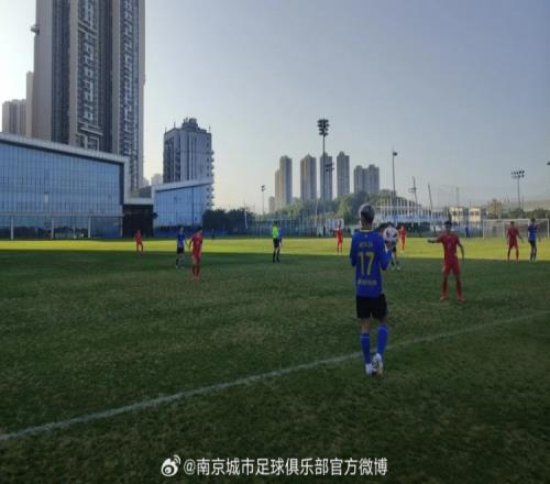 冬训南京城市与朝鲜U20进行友谊赛，最终以11的比分握手言和