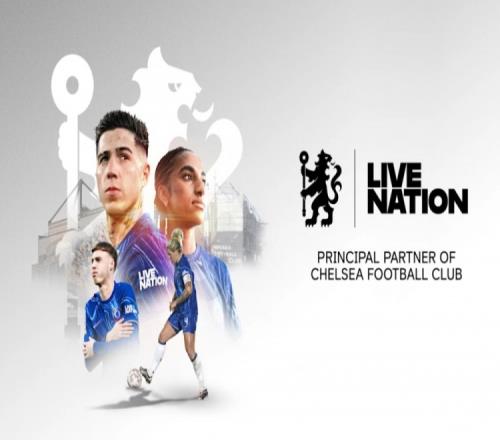 官方：娱乐公司LiveNation与切尔西达合作，成为袖标广告赞助商