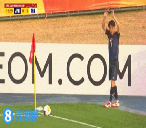 日本U2010领先！战术角球造泰国U20禁区混乱，石井久继破门