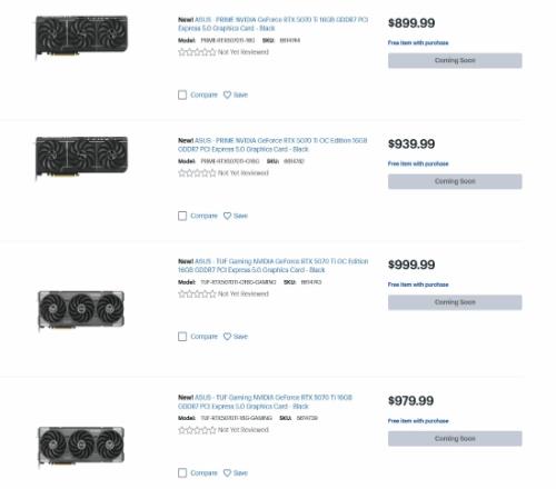 越来越贵！RTX5070Ti价格曝光：899美元起或于20号发售
