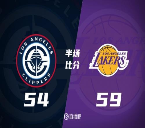 洛城德比！老詹高效砍17分里夫斯伤退哈登13+5湖人半场领先5分