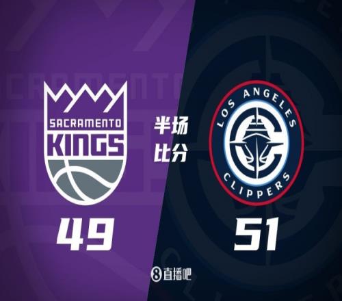 半场战报：哈登11+5+5小卡10分拉文13分快船领先国王2分