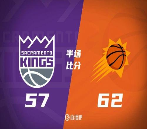 半场战报：太阳领先国王5分杜兰特14分4助布克10+4+3蒙克12+7+3