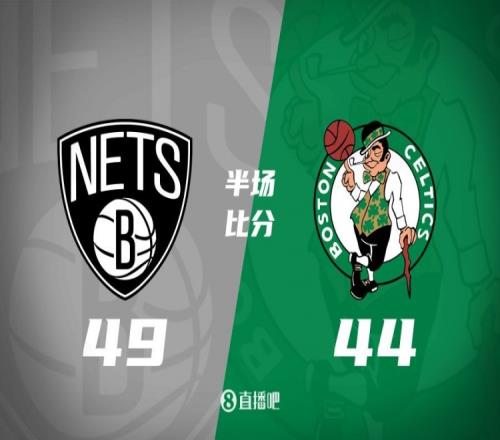 半场战报双探花缺阵波津14分拉塞尔8分绿军4449落后篮网5分