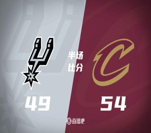 半场战报米切尔15+7卡斯尔12中3骑士5449领先马刺