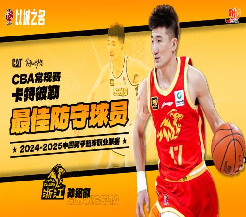 场均2.6次抢断联赛第一！CBA年度最佳防守球员：孙铭徽