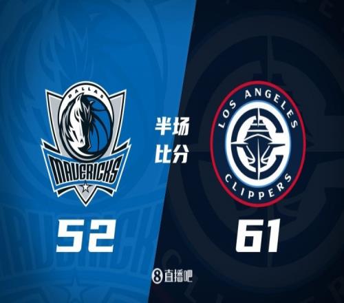 半场战报：哈登19+6+6小卡18分浓眉16+7快船领先独行侠9分
