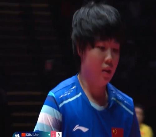 蒯曼3比1击败中国香港选手朱成竹，取得乒乓球世界杯开门红