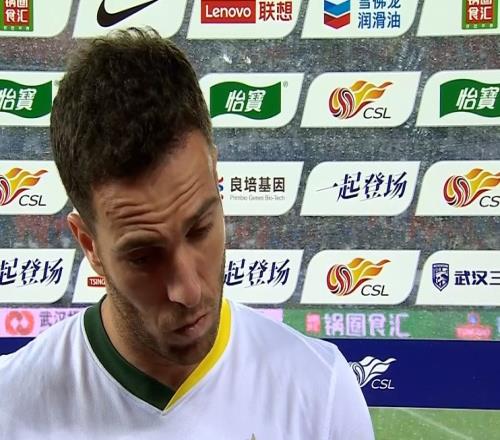 斩获国安生涯首球！塞尔吉尼奥：结果不满意，头球破门比较意外