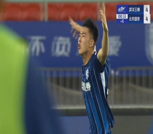 不放弃出奇迹！21岁张振阳读秒破门，三镇13分钟3球44绝平国安！