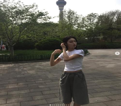 Peyz姐姐晒照：北京很好玩，再见！O再见