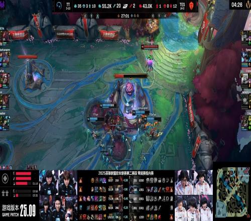 先锋赛都没这么惨！TES搞笑男刀+沙皇被TT打出202的人头比