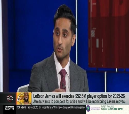 Shams：詹姆斯仍想争冠他在关注湖人的动态以评估未来
