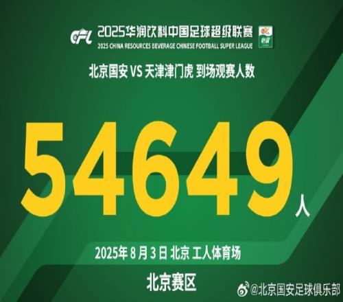 感谢全场的54649名球迷给予的支持，遗憾没能用胜利回馈大家