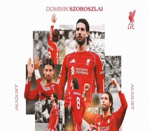 官方：索博斯洛伊战阿森纳任意球当选英超8月最佳进球