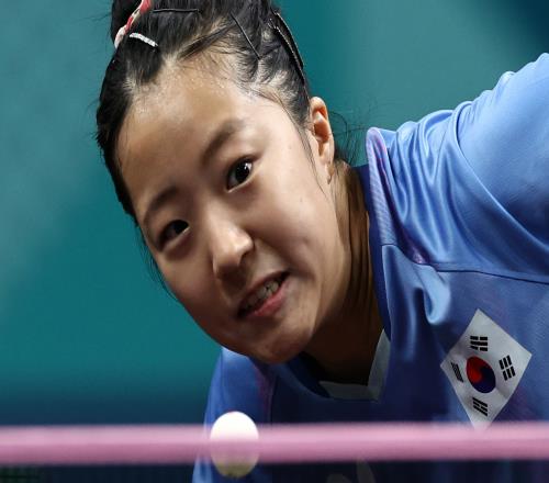 乒乓球女团14决赛：韩国3比0瑞典晋级4强将战中国&中国台北胜者