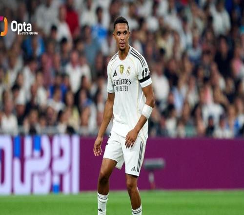 阿诺德全场25次丢失球权，为今年4月以来皇马外场球员单场纪录