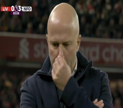 03落后森林，利物浦自2021年2月以来首次在英超主场丢3球