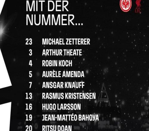 法兰克福vs利物浦首发：伊萨克，埃基蒂克先发，萨拉赫替补