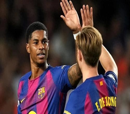 费尔明帽子戏法，拉什福德闪耀全场，巴萨61大胜奥林匹亚科斯