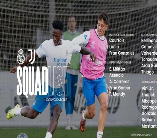 皇马欧冠大名单：姆巴佩领衔，费兰门迪伤愈回归